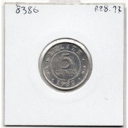 Belize 5 cents 1987 Spl, KM 34a pièce de monnaie