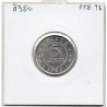 Belize 5 cents 1987 Spl, KM 34a pièce de monnaie