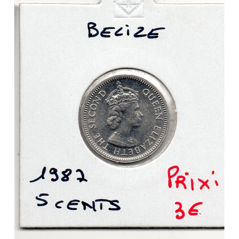 Belize 5 cents 1987 FDC, KM 34a pièce de monnaie