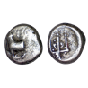 Thrace, Bizantion Hemidrachme argent (-387 à -340) Taureau et Trident