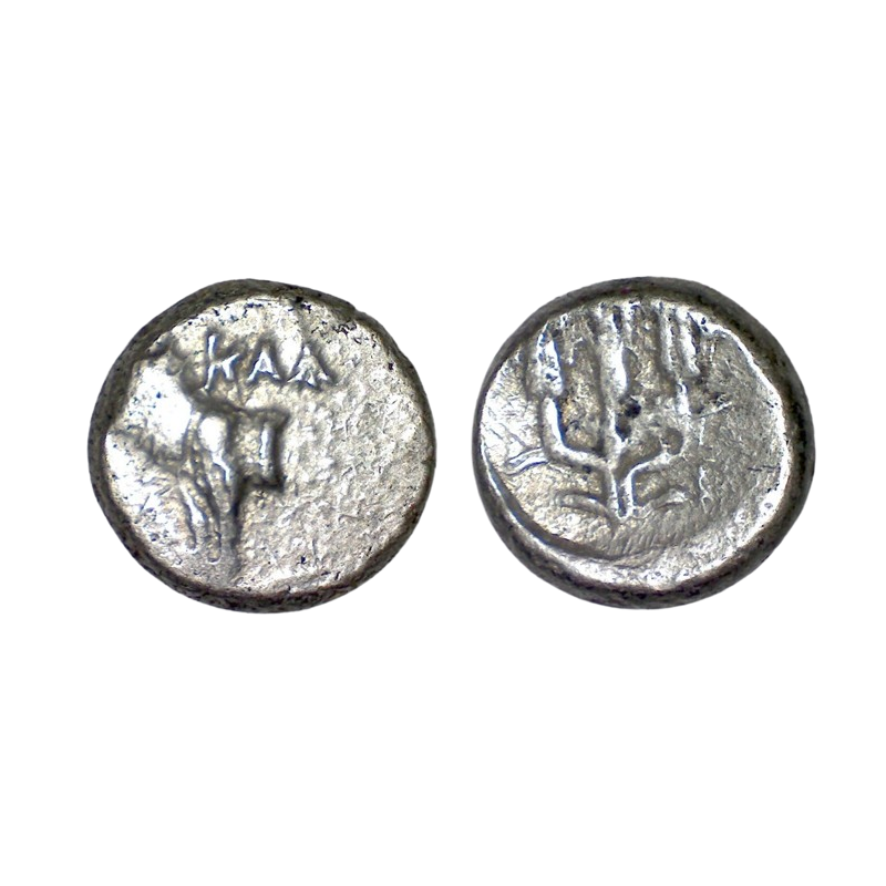 Thrace, Bizantion Hemidrachme argent (-387 à -340) Taureau et Trident