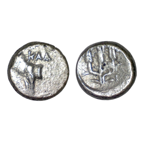 Thrace, Bizantion Hemidrachme argent (-387 à -340) Taureau et Trident