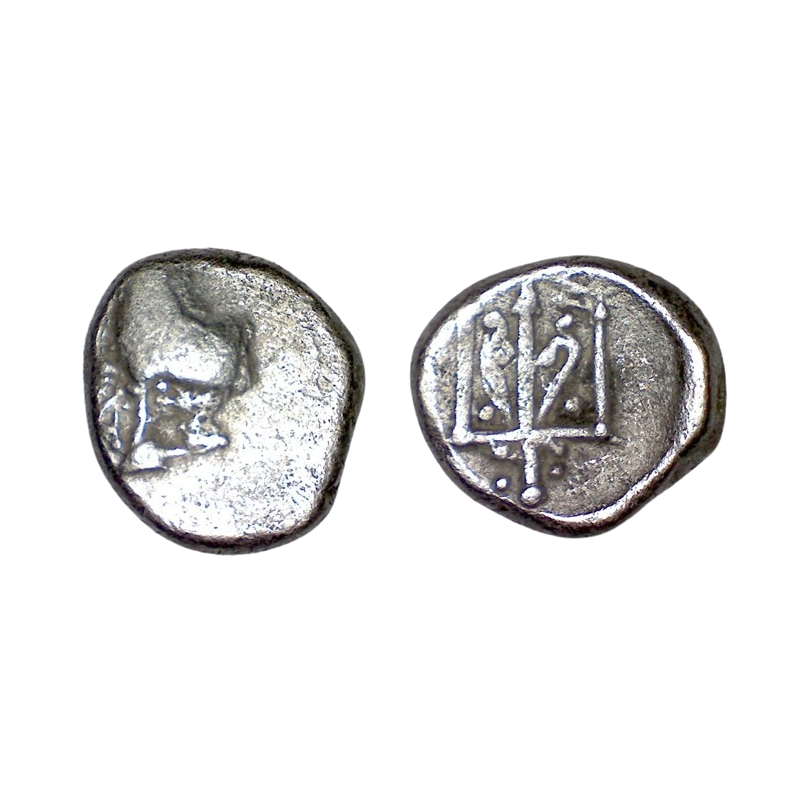 Thrace, Bizantion Hemidrachme argent (-387 à -340) Taureau et Trident