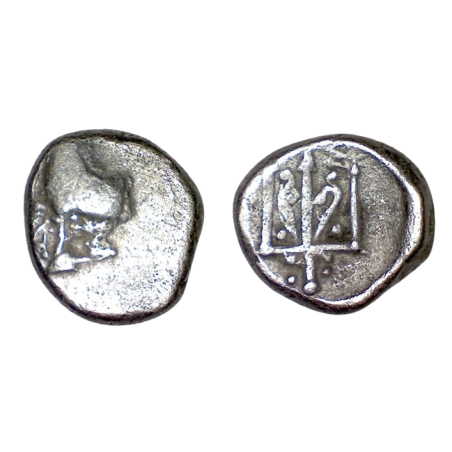 Thrace, Bizantion Hemidrachme argent (-387 à -340) Taureau et Trident