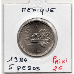 Mexique 5 Pesos 1984 Spl,...