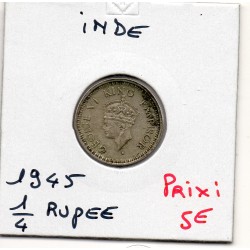 Inde Britannique 1/4 rupee 1945 Sup, KM 547 pièce de monnaie