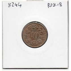Suisse10 rappen 1885 TB, KM 27 pièce de monnaie