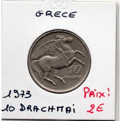 Grece 10 Drachmai 1973 Sup, KM 110 pièce de monnaie