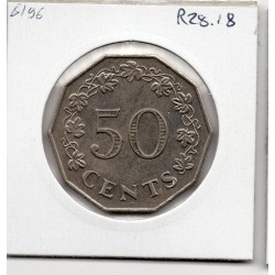 Malte 50 cents 1972 Sup, KM 12 pièce de monnaie