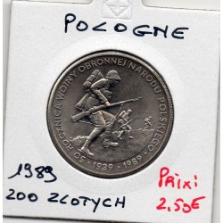Pologne 500 Zlotych 1989 Spl, KM Y185 pièce de monnaie