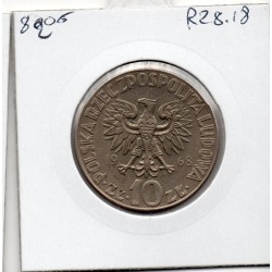Pologne 10 Zlotych Copernic 1968 Sup, KM Y51a pièce de monnaie