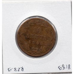 Grece 10 Lepta 1848 B, KM 29 pièce de monnaie