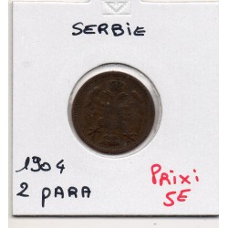 Serbie 2 para 1904 TTB, KM 23 pièce de monnaie