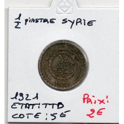 Syrie, 1/2 Piastre 1921 TTB, Lec 4 pièce de monnaie