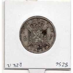 Belgique 2 Francs 1868 en Français TTB, KM 30 pièce de monnaie