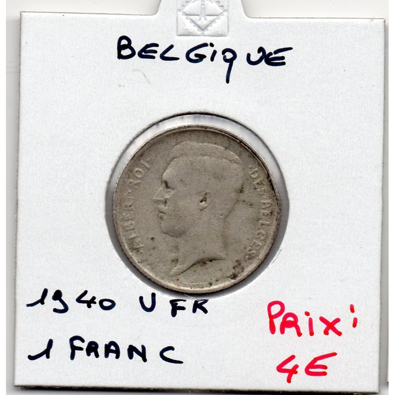 Belgique 1 Franc 1910 en Français TB, KM 72 pièce de monnaie