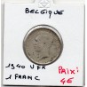 Belgique 1 Franc 1910 en Français TB, KM 72 pièce de monnaie