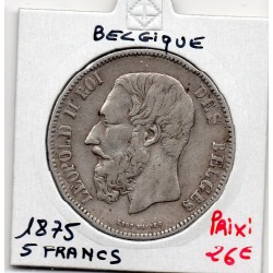 Belgique 5 Francs 1875 TTB...