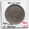 Belgique 20 Francs 1931 en Français TTB, KM 101 pièce de monnaie