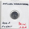 Antilles Neerlandaise 1 cent 2001 FDC, KM 32 pièce de monnaie