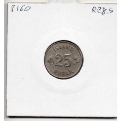 Islande 25 aurar 1965 Sup, KM 11 pièce de monnaie
