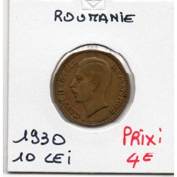 Roumanie 10 lei 1930 TTB, KM 49 pièce de monnaie