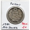 Pérou 100 soles de oro 1982 Spl, KM 283 pièce de monnaie