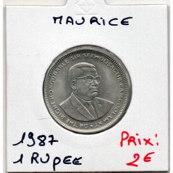 Ile Maurice 1 rupee 1987...