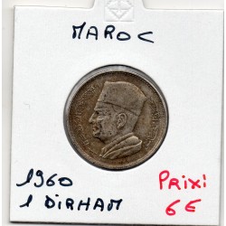 Maroc 1 dirham 1380 AH - 1960 Sup-, KM Y55 pièce de monnaie