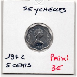 Seychelles 5 cents 1972...