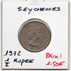 Seychelles 1/2 rupee 1972...