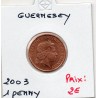 Guernesey 1 penny 2003 FDC, KM 89 pièce de monnaie