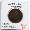 Italie Toscane 5 centesimi 1859 TB, KM 6 pièce de monnaie