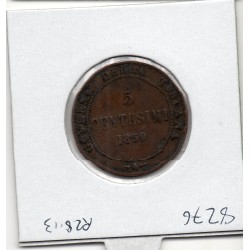 Italie Toscane 5 centesimi 1859 TB, KM 6 pièce de monnaie