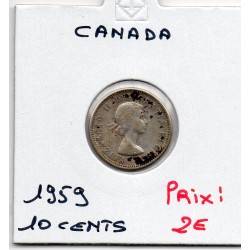 Canada 10 cents 1959 TTB,...