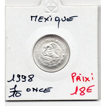 Mexique 1/10 once 1998 Spl, KM 610 pièce de monnaie