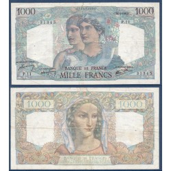 1000 Francs Minerve et Hercule TTB- 26.4.1945 Billet de la banque de France