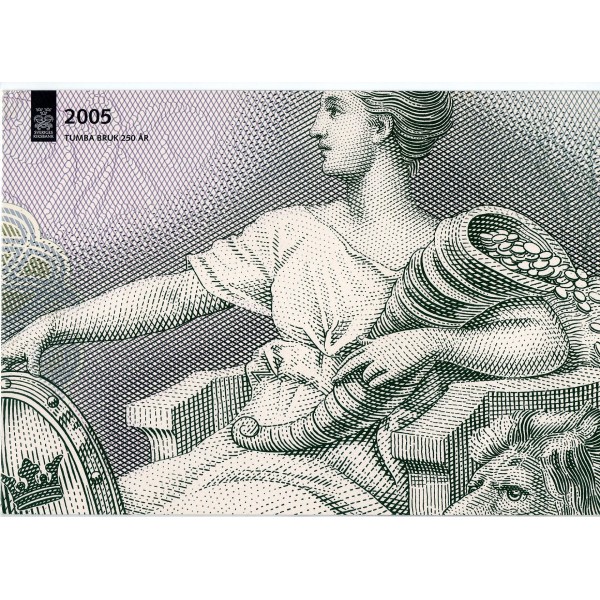 Suède P.68, Neuf Folder, Billet de 100 Kronor 2005 Usine