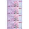 Kirghizistan planche non coupé Pick N°17 Billet de banque de 4x500 som 2000