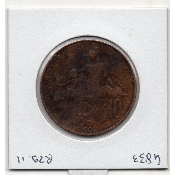 10 centimes Dupuis 1900 TB, France pièce de monnaie