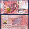 Kazakhstan P.54, neuf Billet de 5000 Tenge 2023 arbre de vie