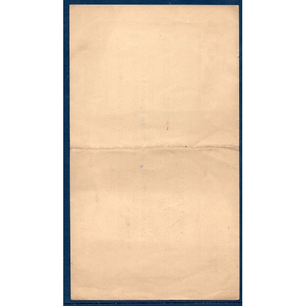 Bon de Versement d'or pour la défense nationale, 20 francs 9.8.1915