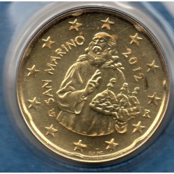 Pièce 20 centimes BU Saint-Marin 2012