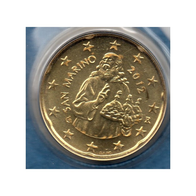 Pièce 20 centimes BU Saint-Marin 2012 Pièce 20 centimes BU Saint-Marin 2012