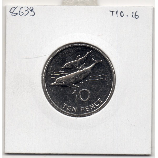 Sainte Helene et Ascension 10 pence 2022 FDC, KM 23a pièce de monnaie