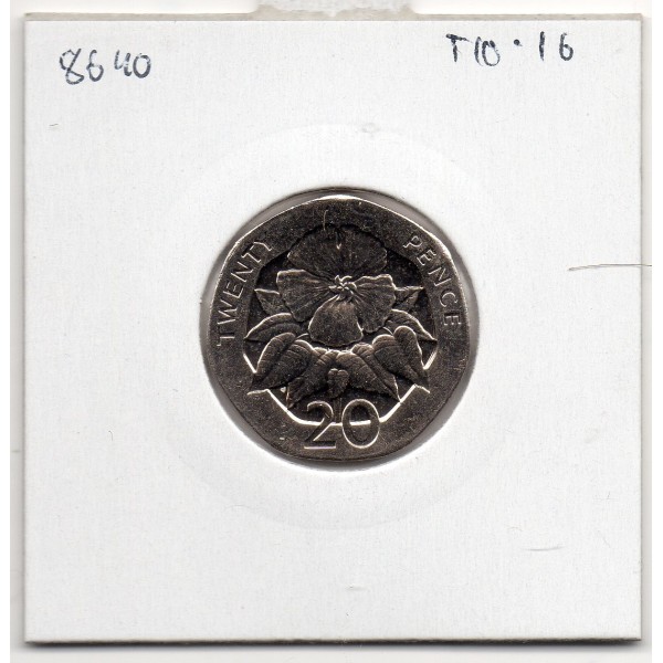 Sainte Helene et Ascension 20 pence 2022 FDC, KM 21 pièce de monnaie