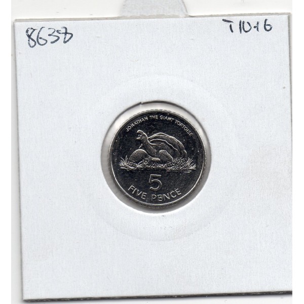 Sainte Helene et Ascension 5 pence 2022 FDC, KM 22a pièce de monnaie