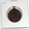 Monnaie montée en médaille 5 centimes céres gravé 1872 France pièce de nécessité