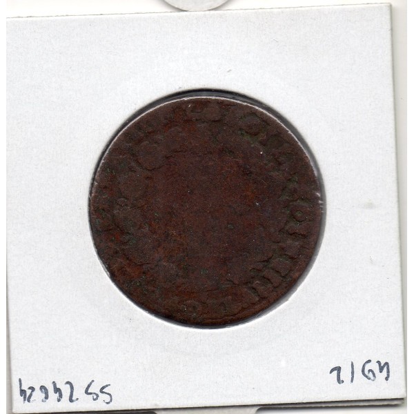 12 denier Constitution Louis XVI 1792 N Montpellier B-, France pièce de monnaie