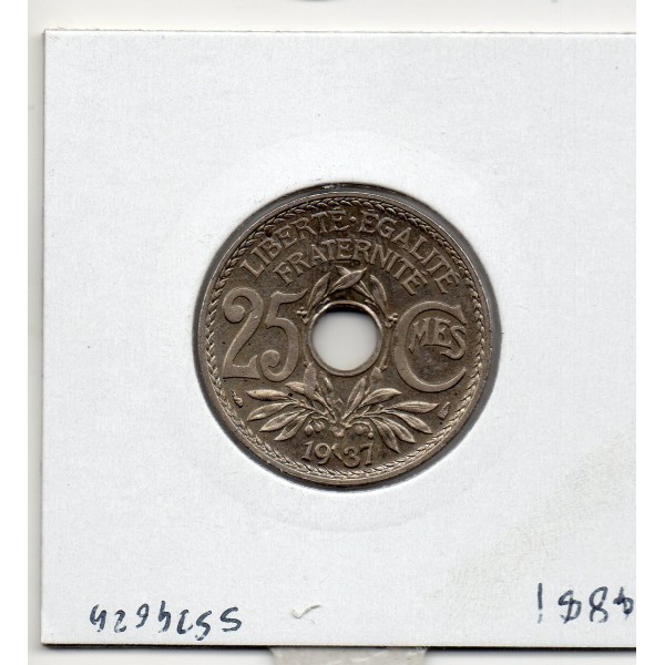 25 centimes Lindauer 1937 Spl, France pièce de monnaie